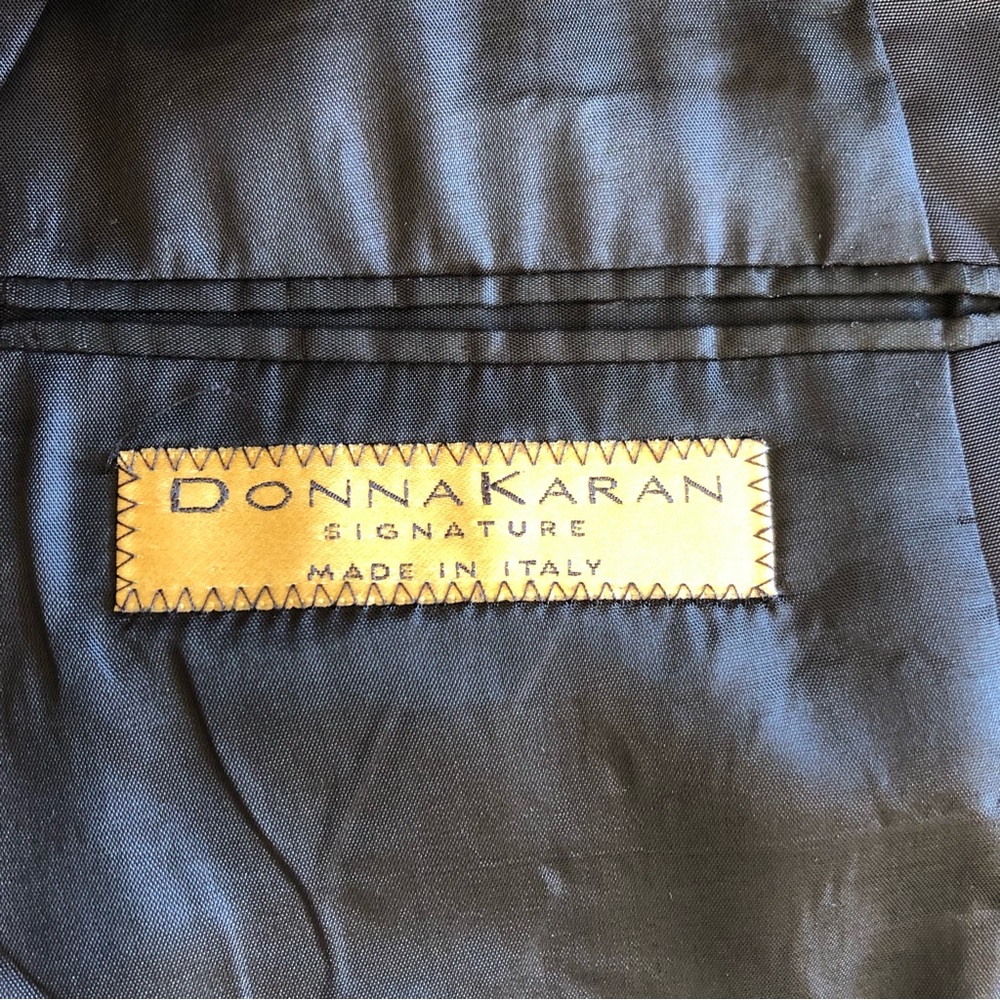 Donna Karan Signature Black Nylon Blazer - Picture 3 of 11